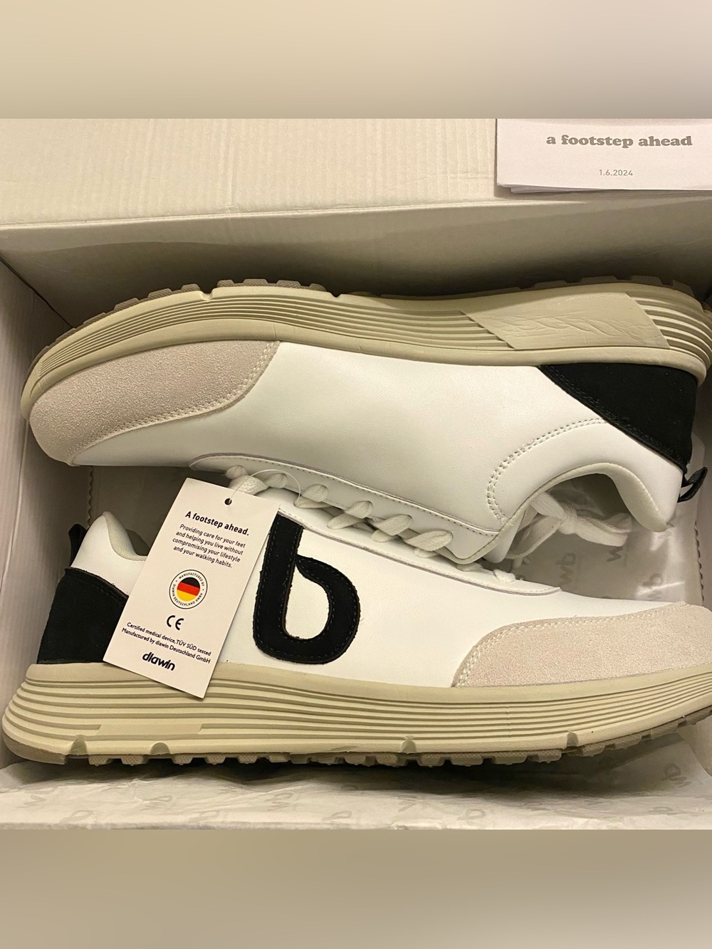 NEW Leather Diawin Certified Medical Diabetic Unisex Shoes W16.5 M15.5